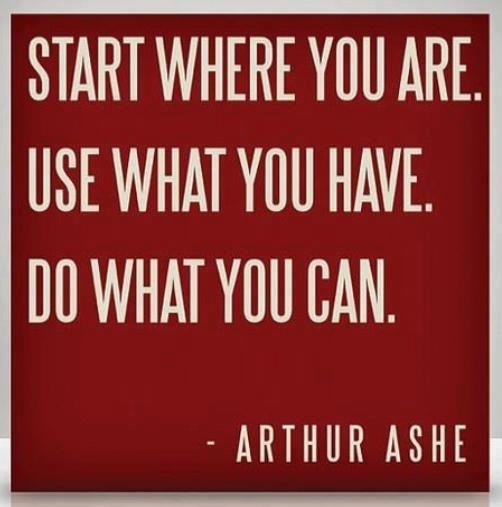 Start where you are