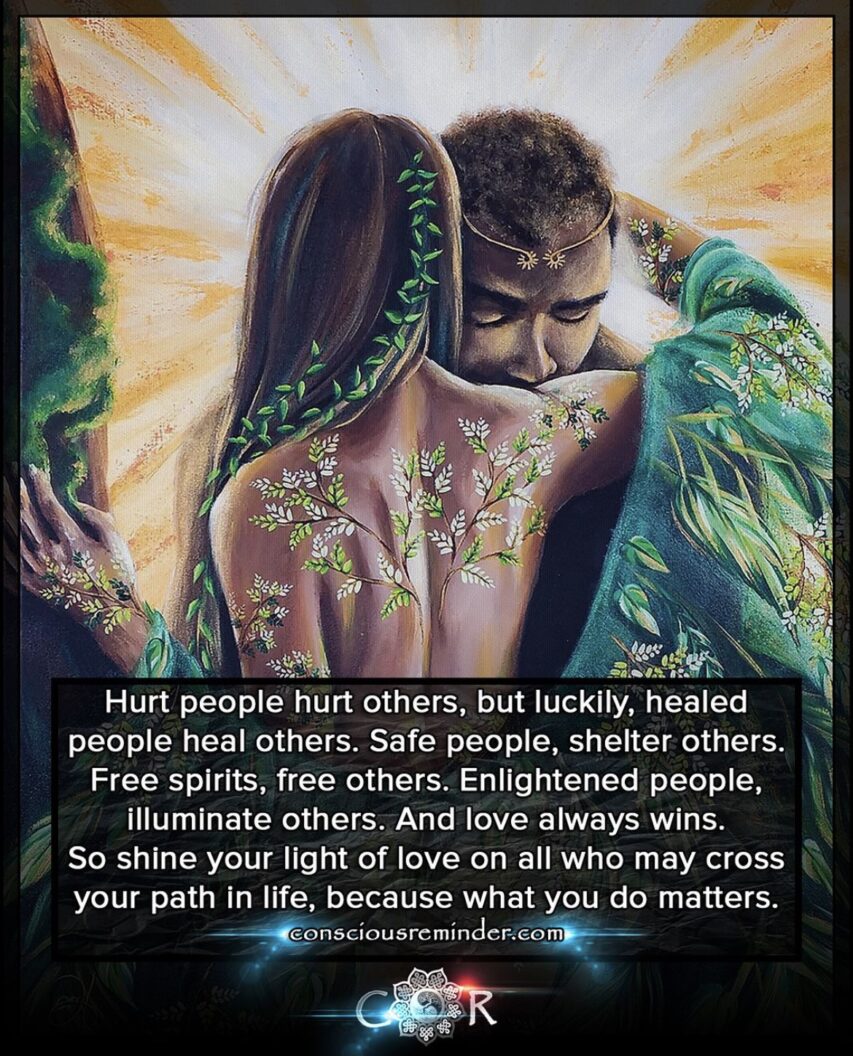 Healing Freeing Sheltering Illuminating Each Other💖